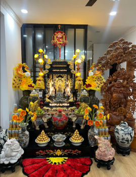BÀN THỜ THẦN TÀI GÕ ĐỎ
